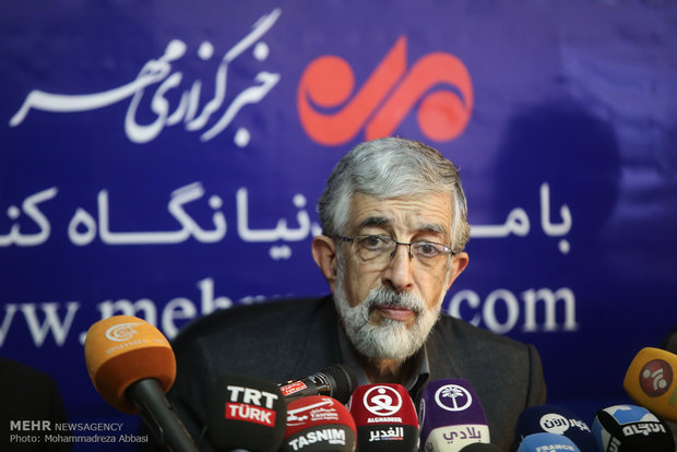 نشست خبری حداد عادل در خبرگزاری مهر