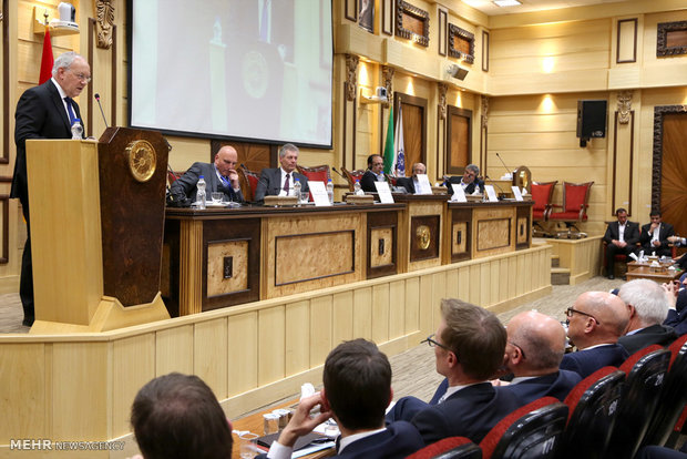 حضور رئیس جمهور سوئیس در اتاق بازرگانی ایران