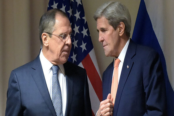 رایزنی تلفنی وزرای خارجه آمریکا و روسیه درباره سوریه