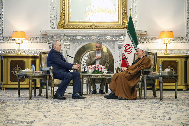دیدار وزیر امور خارجه رومانی با آیت‌الله هاشمی رفسنجانی