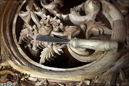 سازمان میراث فرهنگی میزبان آثار منبت و معرق چوب میشود منبت کاری