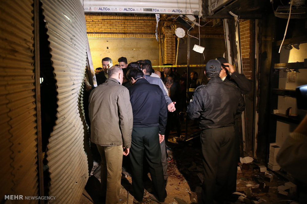 عکس های انفجار شدید در پاساژ قیصریه بازار تهران