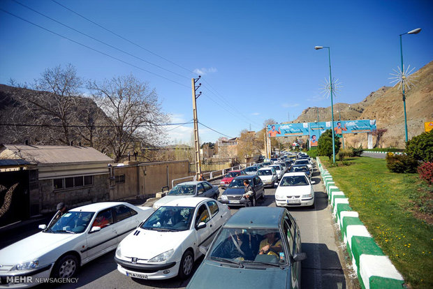 ترافیک نیمه سنگین در آزادراه تهران- کرج