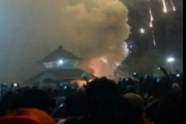 آتش سوزی در معبد هند