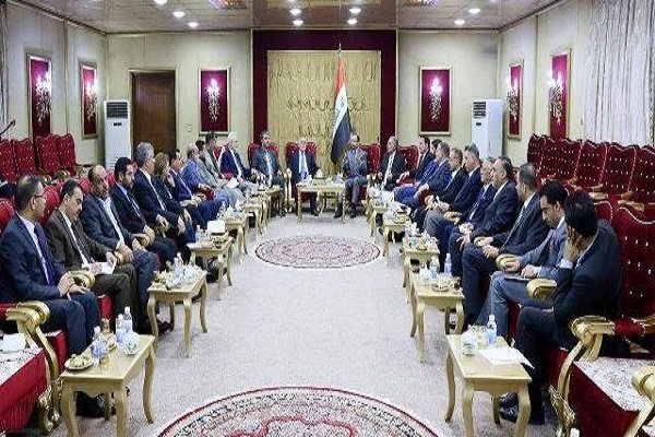 نشست رئیس پارلمان عراق با روسای فراکسیون های سیاسی باحضور العبادی