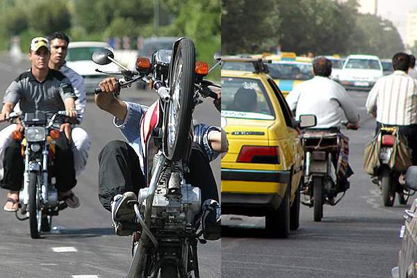 ثبت نام موتورسیکلت ها برای طرح ترافیک غیرقانونی است