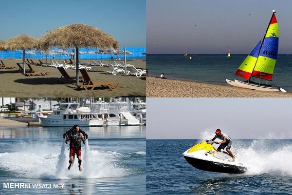 تفریحات دریایی ساحل بوشهر