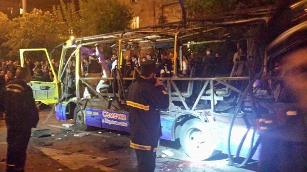 انفجار اتوبوس در ایروان