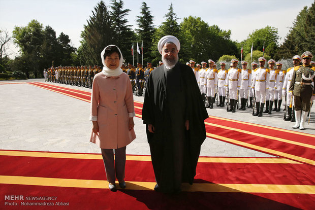 عکس رئیس جمهور عکس حسن روحانی رئیس جمهور کره جنوبی پارک گون هه Park Geun hye