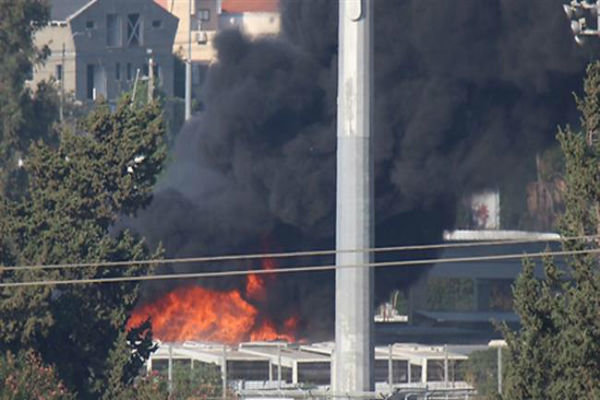 آتش سوزی در فرودگاه بن گورین