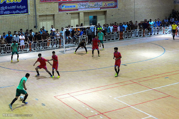 مسابقات فوتسال جام رمضان در شهرستان لامرد