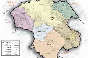 کراپ‌شده - نقشه زنجان