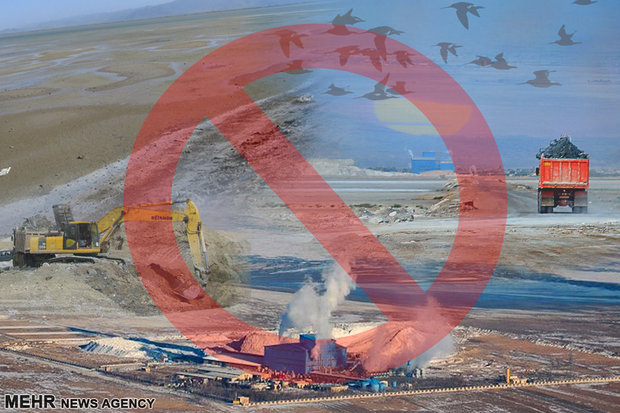 بهره برداری شرکت املاح معدنی ایران از تالاب میقان اراک متوقف شد