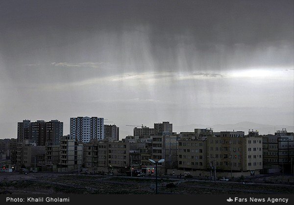 احتمال بارش شدید باران و تگرگ در تبریز