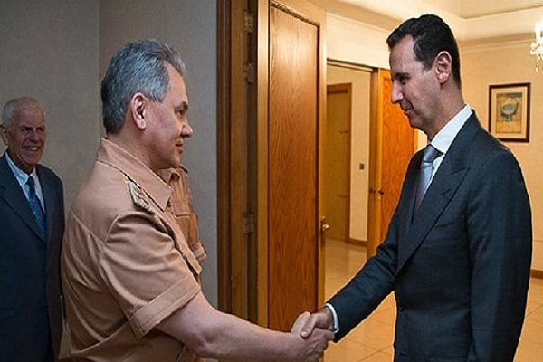 بشار اسد و سرگی شویگو