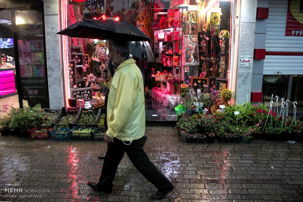 بارش باران در تبریز