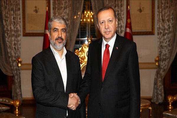 دیدار اردوغان و خالد مشعل در استانبول