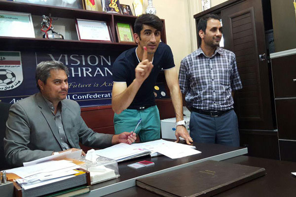 قرارداد بیرانوند در هیأت فوتبال استان تهران ثبت شد
