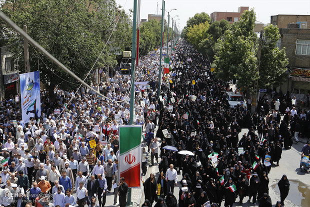 بارتاب برگزاری راهپیمایی روز قدس در رسانه های غربی