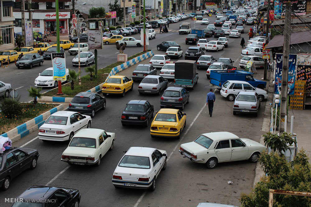 ترافیک سنگین محور چابکسر به رامسر