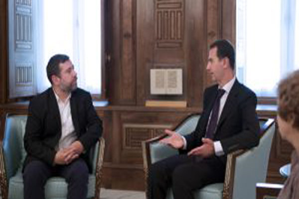 دیدار بشار اسد و هیأت پارلمان اروپا