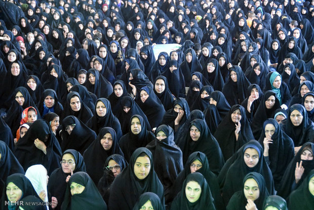 راهپیمایی عفاف و حجاب در شهرضا اصفهان
