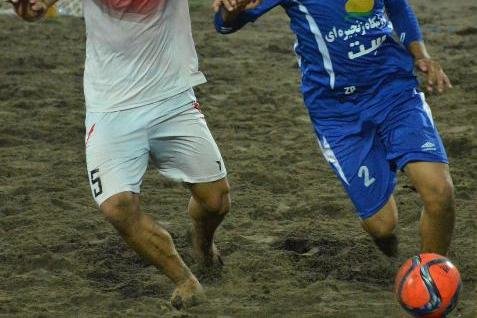 پیروزی پرگل تیم ملی فوتبال ساحلی ایران برابر بحرین کراپشده - فوتبال ساحلی