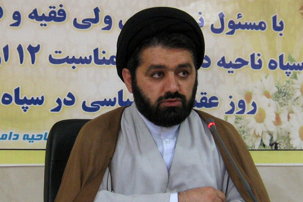 سید مجتبی قادری مسئول دفتر حوزه نمایندگی ولی فقیه در سپاه ناحیه دامغان