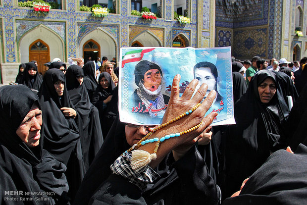 مراسم تشییع جانباز شهید رجب محمدزاده