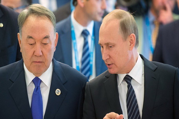 قدردانی «پوتین» از رئیس جمهور قزاقستان