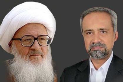 کراپ‌شده - آیت الله وحید خراسانی و محمد نهاوندیان