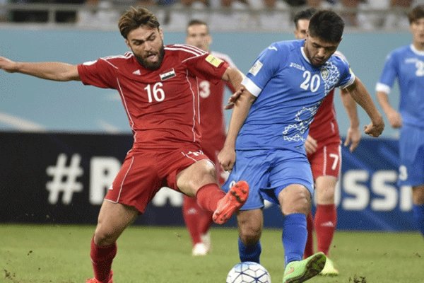 دیدار تیم های ملی فوتبال ازبکستان و سوریه
