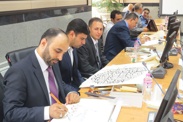 کارگاه آموزشی بخش بین الملل جشنواره خوشنویسی در قزوین برپا شد