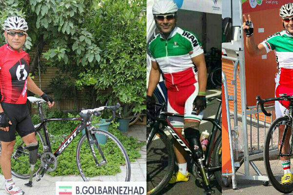 بهمن گلبارنژاد - دوچرخه سواری