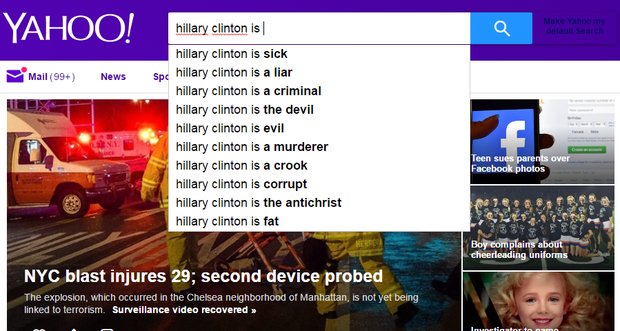گوگل چطور برای هیلاری رای جمع می‌کند؟