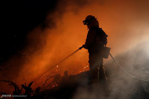 آتش سوزی در کالیفرنیای آمریکا‎ 