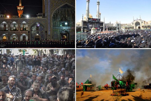 سیاه‌پوشی ایران در عزای حسین(ع)؛ «قصه لب تشنه‌ات آب می‌کند دل را»