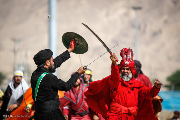 تعزیه روز عاشورا در روستای چاه شرف شهرستان مُهر استان فارس 