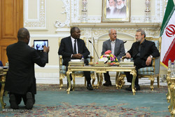 دیدار وزیر امور خارجه ساحل عاج با رئیس مجلس شورای اسلامی