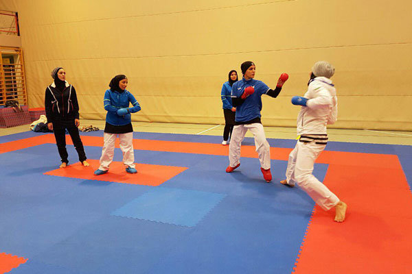 تمرین تیم ملی کاراته بانوان
