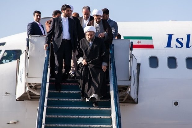 رئیس قوه قضائیه ایران را به مقصد عراق ترک کرد