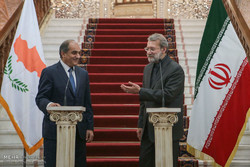 دیدار علی لاریجانی با رییس مجلس نمایندگان قبرس