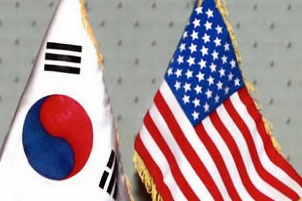 پرچم کره جنوبی و آمریکا