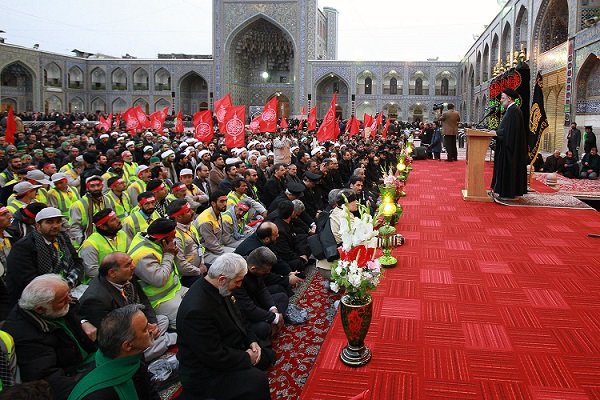 بدرقه زائران اربعین در مشهد