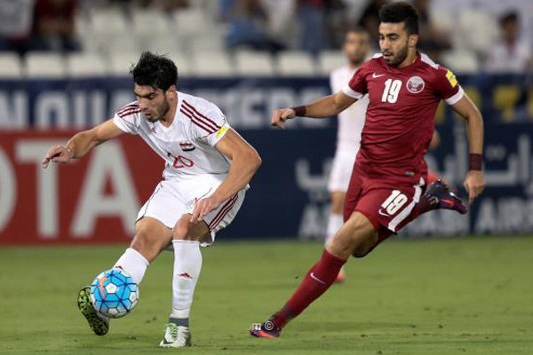 تیم ملی فوتبال قطر - تیم ملی فوتبال سوریه