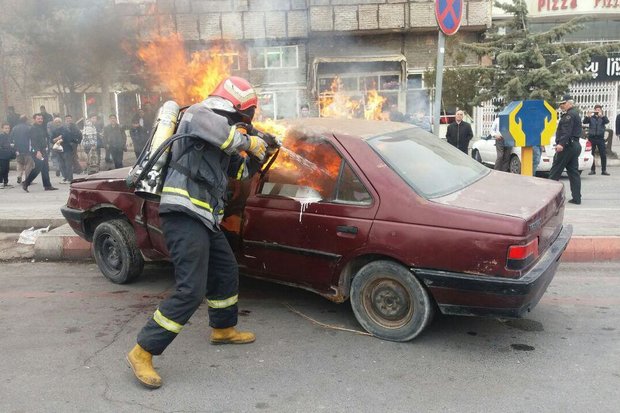 مانور امداد و نجات در تبریز بمناسبت روز جهانی قربانیان ترافیکی