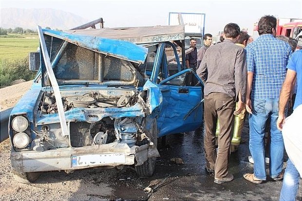 تصادف مرگبار در بزرگراه زین الدین/ عابر پیاده در دم جان باخت