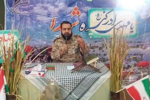 کراپ‌شده - سرهنگ علی خالقیان معاون اجرایی سپاه قائم آل محمد(عج) استان سمنان 