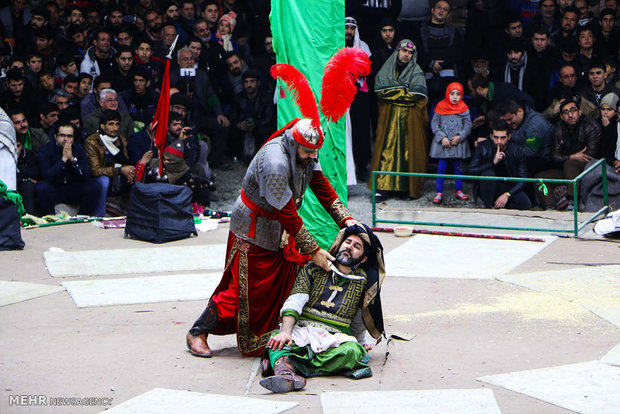 مراسم تعزیه خوانی در روستای قودجان خوانسار