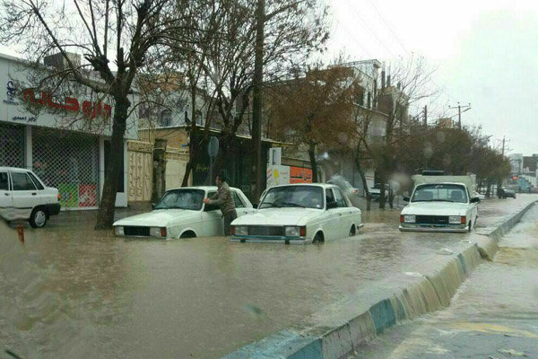 بارش برف و باران در کردستان